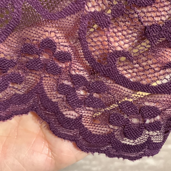 Rue21 Top Blouse Purple Lace M🌀 - Picture 6 of 14